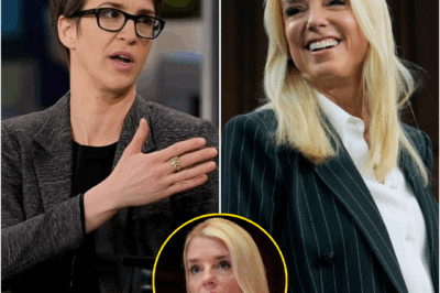 LIVE ON AIR: Pam Bondi Came to Flip the Studio Upside Down — She Walked Into MSNBC Wearing a Confident Smile, Planning to ‘Cold-Shut Down’ Rachel Maddow — Two Minutes Later, She Couldn’t Even Look Into the Camera.